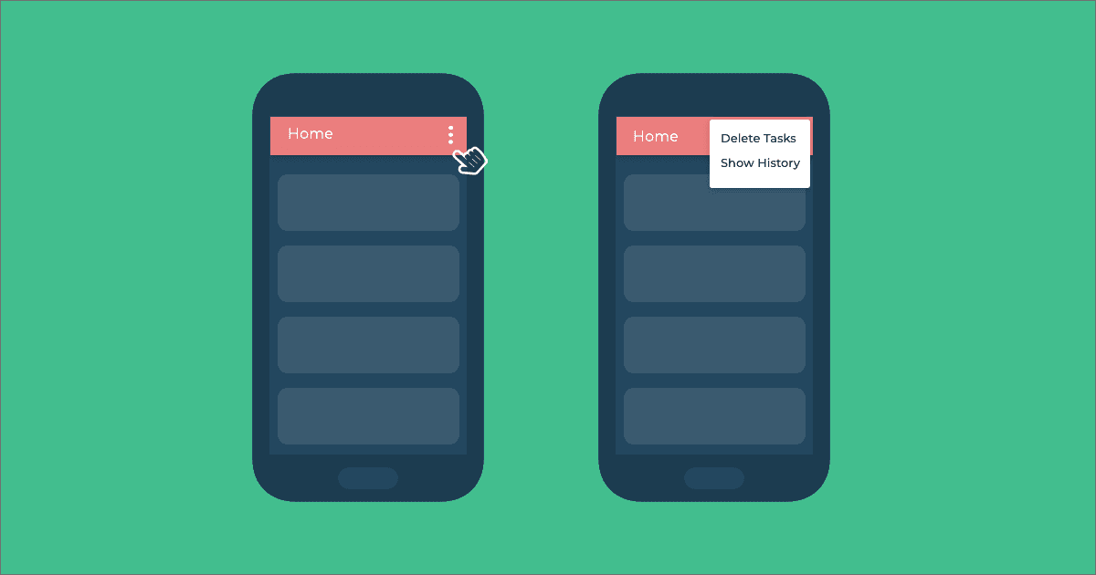 Android Option Menu UI Testing